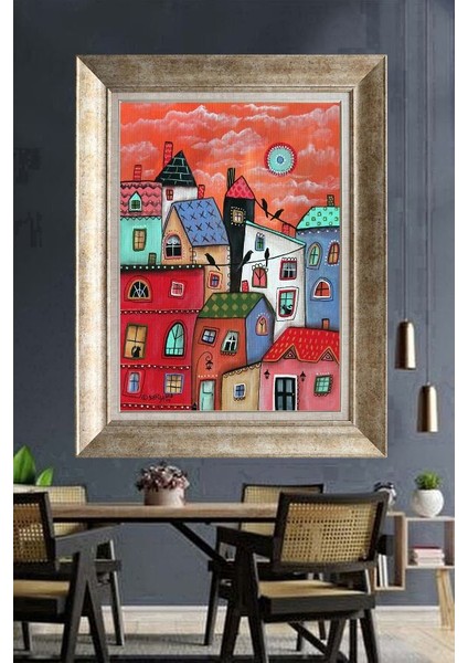 Gümüş Çerçeveli Paspartulu Tablo RI48