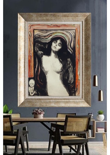 Gümüş Çerçeveli Paspartulu Tablo RI206