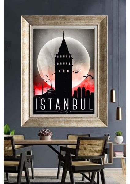 Gümüş Çerçeveli Paspartulu Tablo RI595