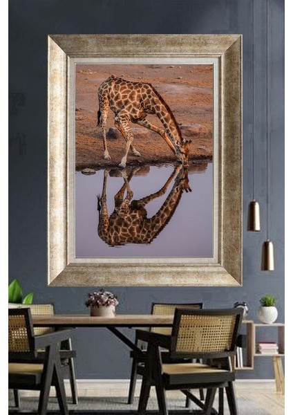 Gümüş Çerçeveli Paspartulu Tablo RI954