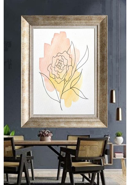 Gümüş Çerçeveli Paspartulu Tablo RI1975