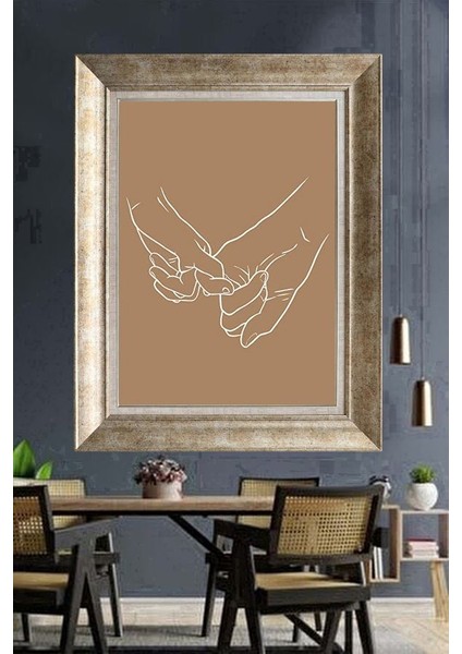 Gümüş Çerçeveli Paspartulu Tablo RI2426