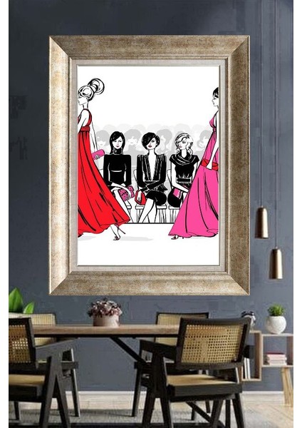 Gümüş Çerçeveli Paspartulu Tablo RI1545