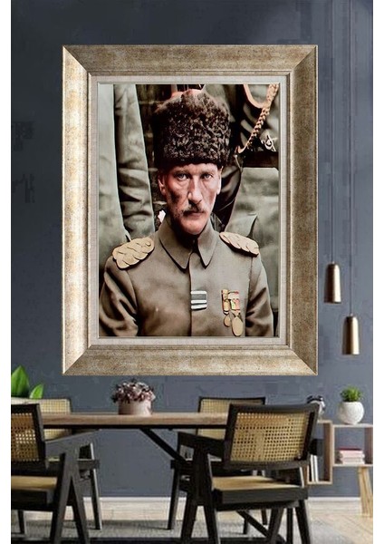 Gümüş Çerçeveli Paspartulu Tablo RI1727