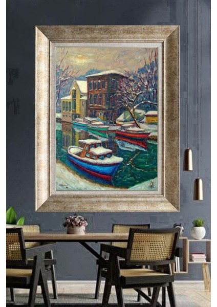 Gümüş Çerçeveli Paspartulu Tablo RI2385