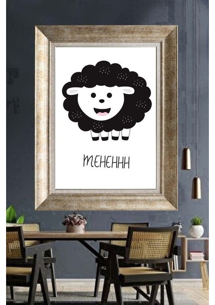 Gümüş Çerçeveli Paspartulu Tablo RI2258