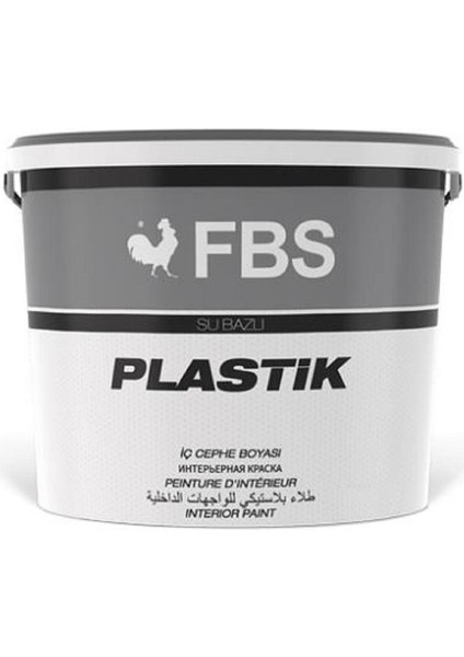 Fbs Plastik Iç Cephe Duvar Boyası 20 kg Antrasit Gri Ral 7016