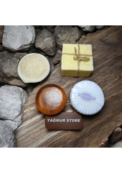 Transparent Soap ve Keçi Sütlü Sabun + El Yapımı Eşek Sütü Sabunu Hediyeli