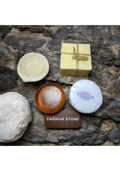 Transparent Soap ve Keçi Sütlü Sabun + El Yapımı Eşek Sütü Sabunu Hediyeli