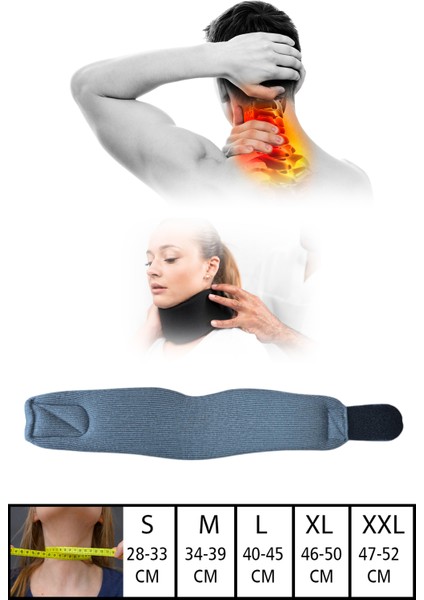 Medikal Sünger Boyunluk,boyun Fıtığı Boyun Destek Boyun Düzleşmesi Korse Gri modelleri