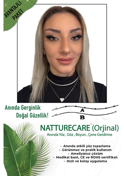 Yüz-Kaş-Boyun Gerdirme Bantı İpli 40'lı Set Medikal Malzemeden Yeni Nesil modelleri