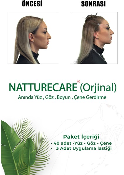 Yüz-Kaş-Boyun Gerdirme Bantı İpli 40'lı Set Medikal Malzemeden Yeni Nesil fırsatları