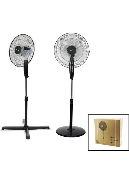 Ev Tipi Ayaklı Vantilatör 3 Pls.kanat - 3 Kademe Hız 45W KTF-280 V-Aor-Aot KTF-285