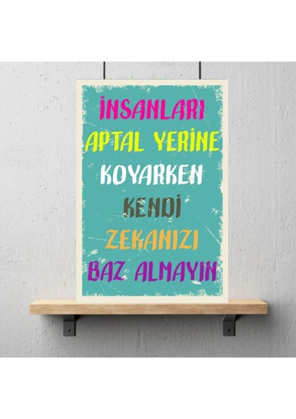 Ahşap Retro Mdf Poster , Komik Sözler , Duvar Yazıları , Manzara , Tarih , Edebiyat - TBL0329