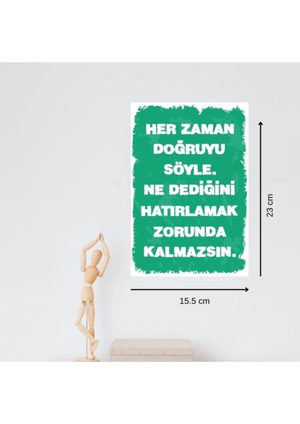 Ahşap Retro Mdf Poster , Komik Sözler , Duvar Yazıları , Manzara , Tarih , Edebiyat - TBL0316
