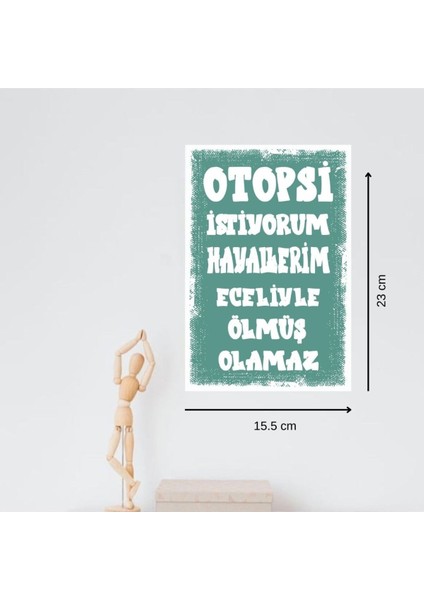 Ahşap Retro Mdf Poster , Komik Sözler , Duvar Yazıları , Manzara , Tarih , Edebiyat - TBL0305