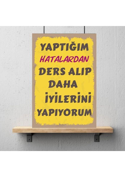 Ahşap Retro Mdf Poster , Komik Sözler , Duvar Yazıları , Manzara , Tarih , Edebiyat - TBL0293