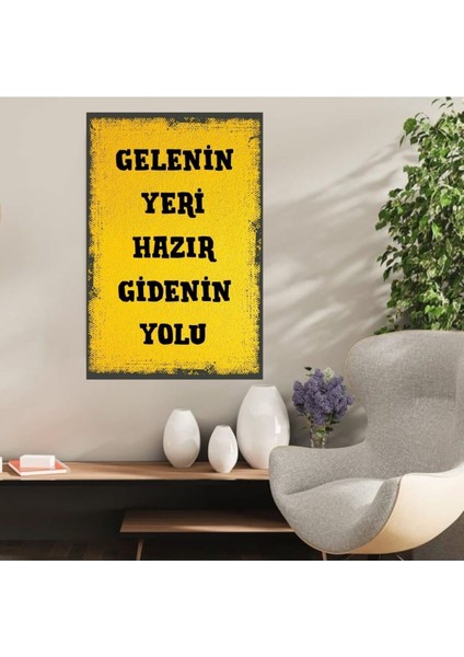 Ahşap Retro Mdf Poster , Komik Sözler , Duvar Yazıları , Manzara , Tarih , Edebiyat - TBL0317