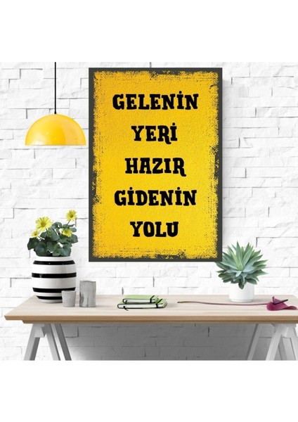 Ahşap Retro Mdf Poster , Komik Sözler , Duvar Yazıları , Manzara , Tarih , Edebiyat - TBL0317