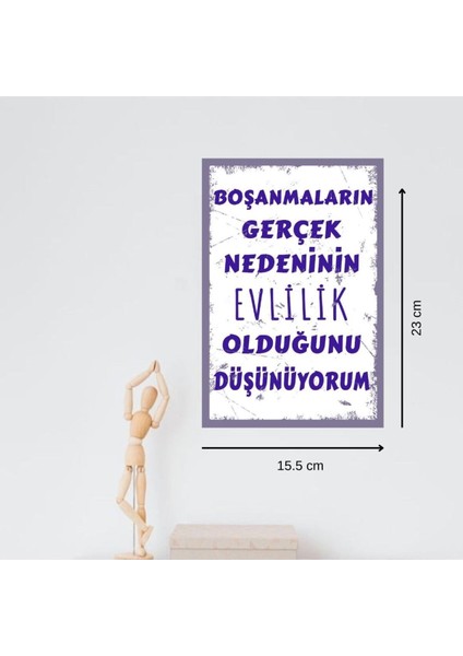 Ahşap Retro Mdf Poster , Komik Sözler , Duvar Yazıları , Manzara , Tarih , Edebiyat - TBL0287