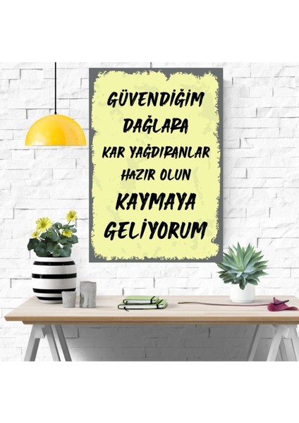 Ahşap Retro Mdf Poster , Komik Sözler , Duvar Yazıları , Manzara , Tarih , Edebiyat - TBL0303