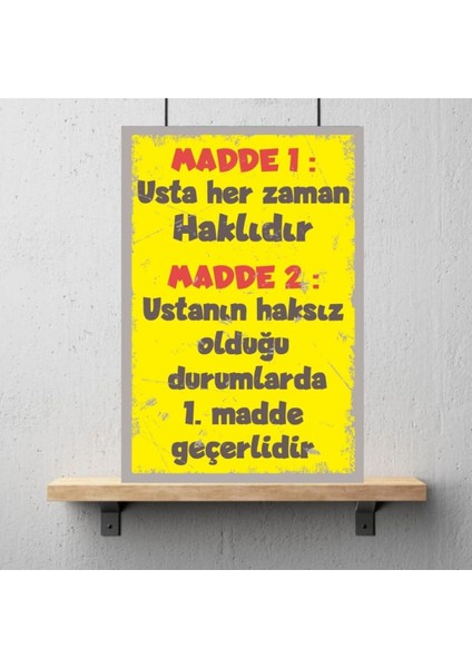 Ahşap Retro Mdf Poster , Komik Sözler , Duvar Yazıları , Manzara , Tarih , Edebiyat - TBL0309