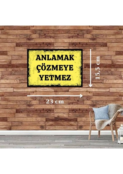 Ahşap Retro Mdf Poster , Komik Sözler , Duvar Yazıları , Manzara , Tarih , Edebiyat - TBL0469