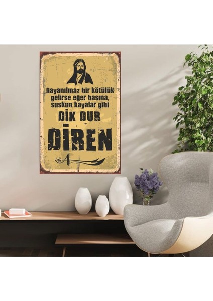 Ahşap Retro Mdf Poster , Komik Sözler , Duvar Yazıları , Manzara , Tarih , Edebiyat - TBL0413