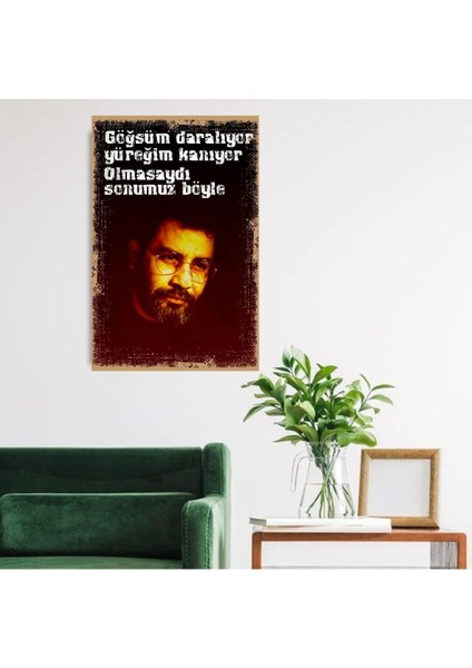 Ahşap Retro Mdf Poster , Komik Sözler , Duvar Yazıları , Manzara , Tarih , Edebiyat - TBL0451