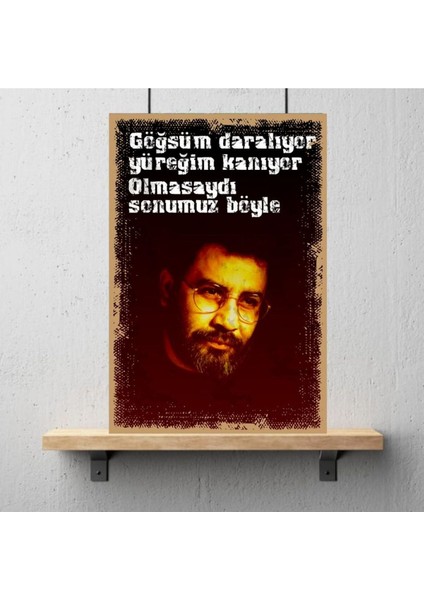 Ahşap Retro Mdf Poster , Komik Sözler , Duvar Yazıları , Manzara , Tarih , Edebiyat - TBL0451