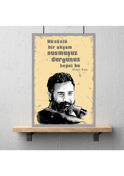 Ahşap Retro Mdf Poster , Komik Sözler , Duvar Yazıları , Manzara , Tarih , Edebiyat - TBL0356