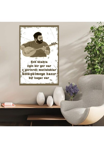 Ahşap Retro Mdf Poster , Komik Sözler , Duvar Yazıları , Manzara , Tarih , Edebiyat - TBL0347