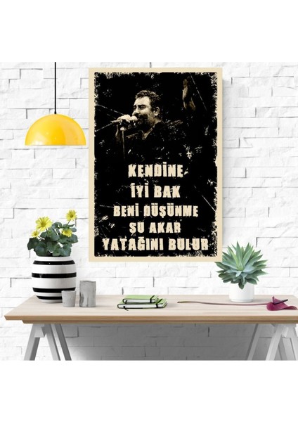 Ahşap Retro Mdf Poster , Komik Sözler , Duvar Yazıları , Manzara , Tarih , Edebiyat - TBL346