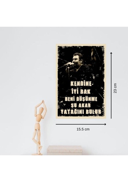 Ahşap Retro Mdf Poster , Komik Sözler , Duvar Yazıları , Manzara , Tarih , Edebiyat - TBL346