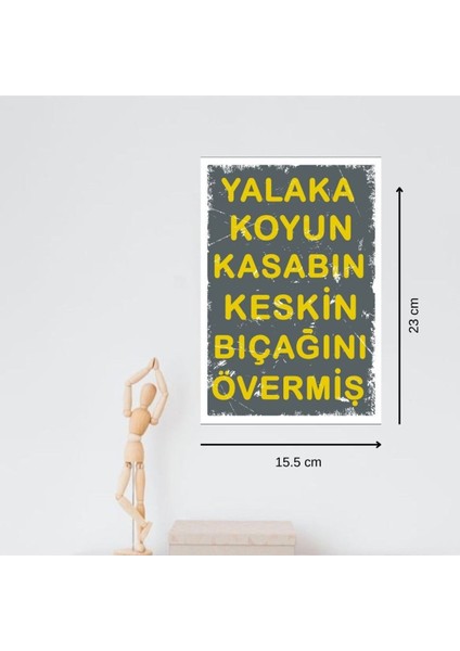 Ahşap Retro Mdf Poster , Komik Sözler , Duvar Yazıları , Manzara , Tarih , Edebiyat - TBL0365