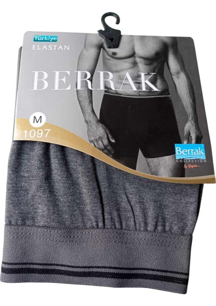 Erkek boxer 3'lü ekonomik paket pamuklu cotton slim fit füme esnek yumuşak elasten BBE3-3S