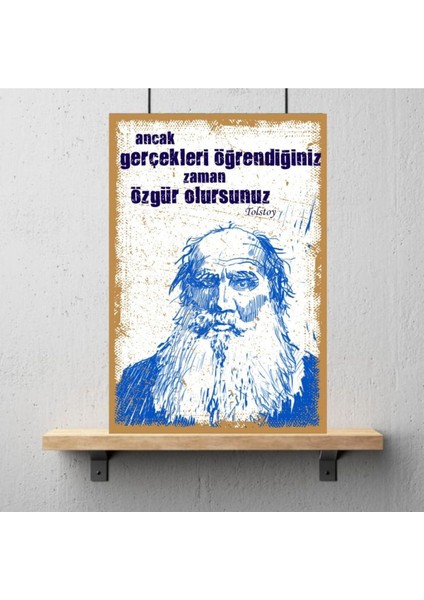 Ahşap Retro Mdf Poster , Komik Sözler , Duvar Yazıları , Manzara , Tarih , Edebiyat - TBL0439