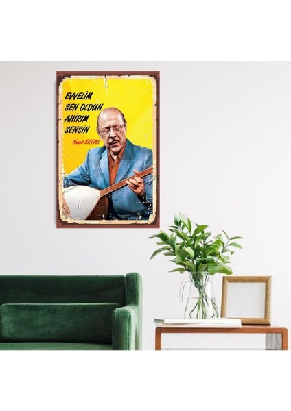 Ahşap Retro Mdf Poster , Komik Sözler , Duvar Yazıları , Manzara , Tarih , Edebiyat - TBL0349