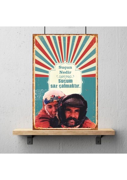 Ahşap Retro Mdf Poster , Komik Sözler , Duvar Yazıları , Manzara , Tarih , Edebiyat - TBL0408