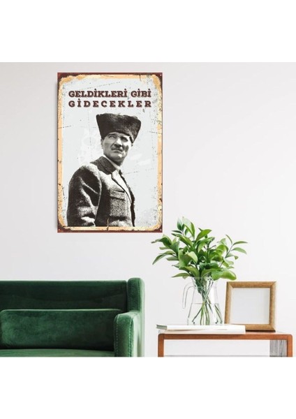 Ahşap Retro Mdf Poster , Komik Sözler , Duvar Yazıları , Manzara , Tarih , Edebiyat - TBL0438