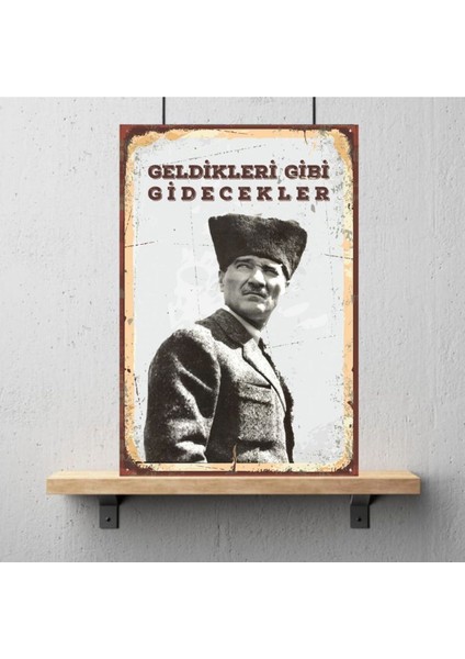Ahşap Retro Mdf Poster , Komik Sözler , Duvar Yazıları , Manzara , Tarih , Edebiyat - TBL0438
