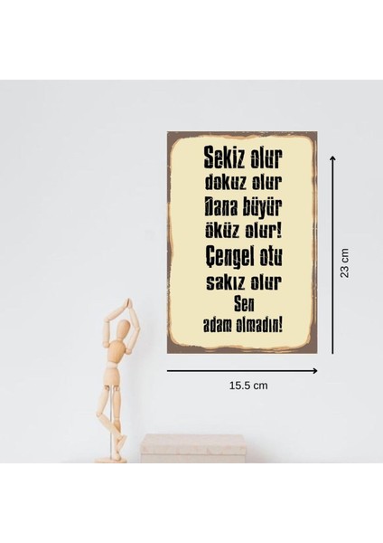 Ahşap Retro Mdf Poster , Komik Sözler , Duvar Yazıları , Manzara , Tarih , Edebiyat - TBL0342 indirimleri