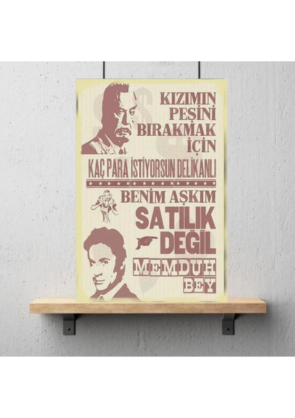 Ahşap Retro Mdf Poster , Komik Sözler , Duvar Yazıları , Manzara , Tarih , Edebiyat - TBL0149
