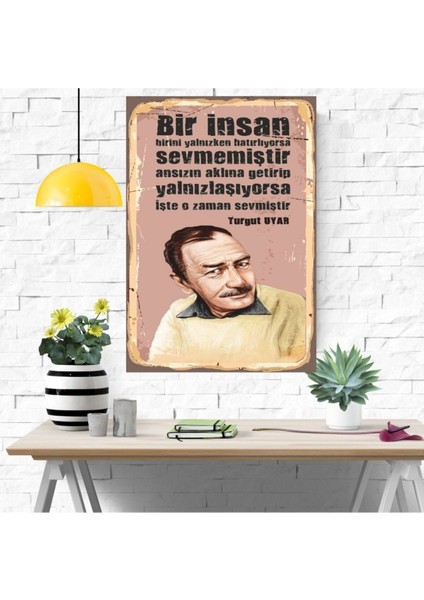 Ahşap Retro Mdf Poster , Komik Sözler , Duvar Yazıları , Manzara , Tarih , Edebiyat - TBL0423