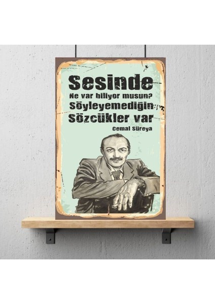 Ahşap Retro Mdf Poster , Komik Sözler , Duvar Yazıları , Manzara , Tarih , Edebiyat - TBL0430