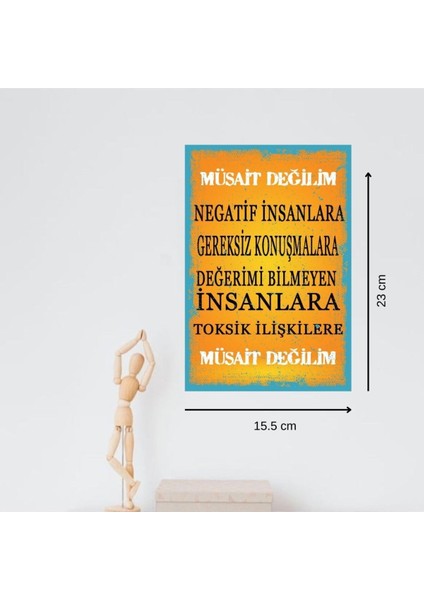 Ahşap Retro Mdf Poster , Komik Sözler , Duvar Yazıları , Manzara , Tarih , Edebiyat - TBL0373