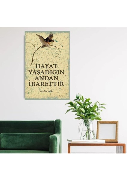 Ahşap Retro Mdf Poster , Komik Sözler , Duvar Yazıları , Manzara , Tarih , Edebiyat - TBL0171