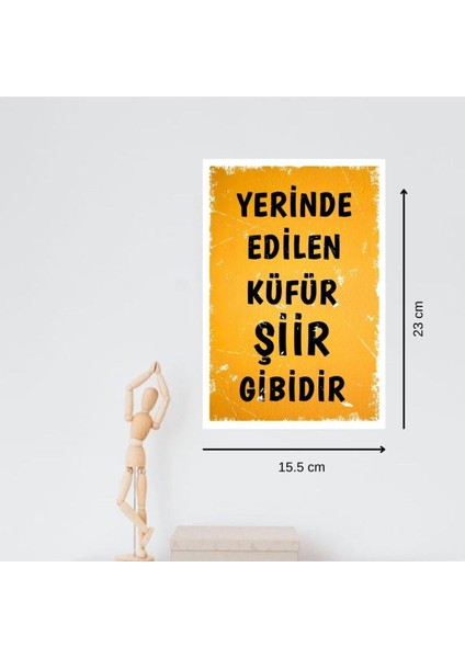 Ahşap Retro Mdf Poster , Komik Sözler , Duvar Yazıları , Manzara , Tarih , Edebiyat - TBL0385