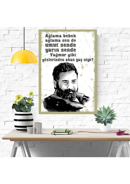 Ahşap Retro Mdf Poster , Komik Sözler , Duvar Yazıları , Manzara , Tarih , Edebiyat - TBL0360