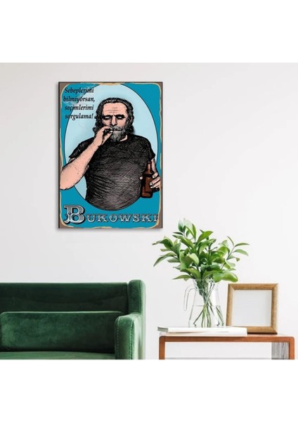 Ahşap Retro Mdf Poster , Komik Sözler , Duvar Yazıları , Manzara , Tarih , Edebiyat - TBL0132